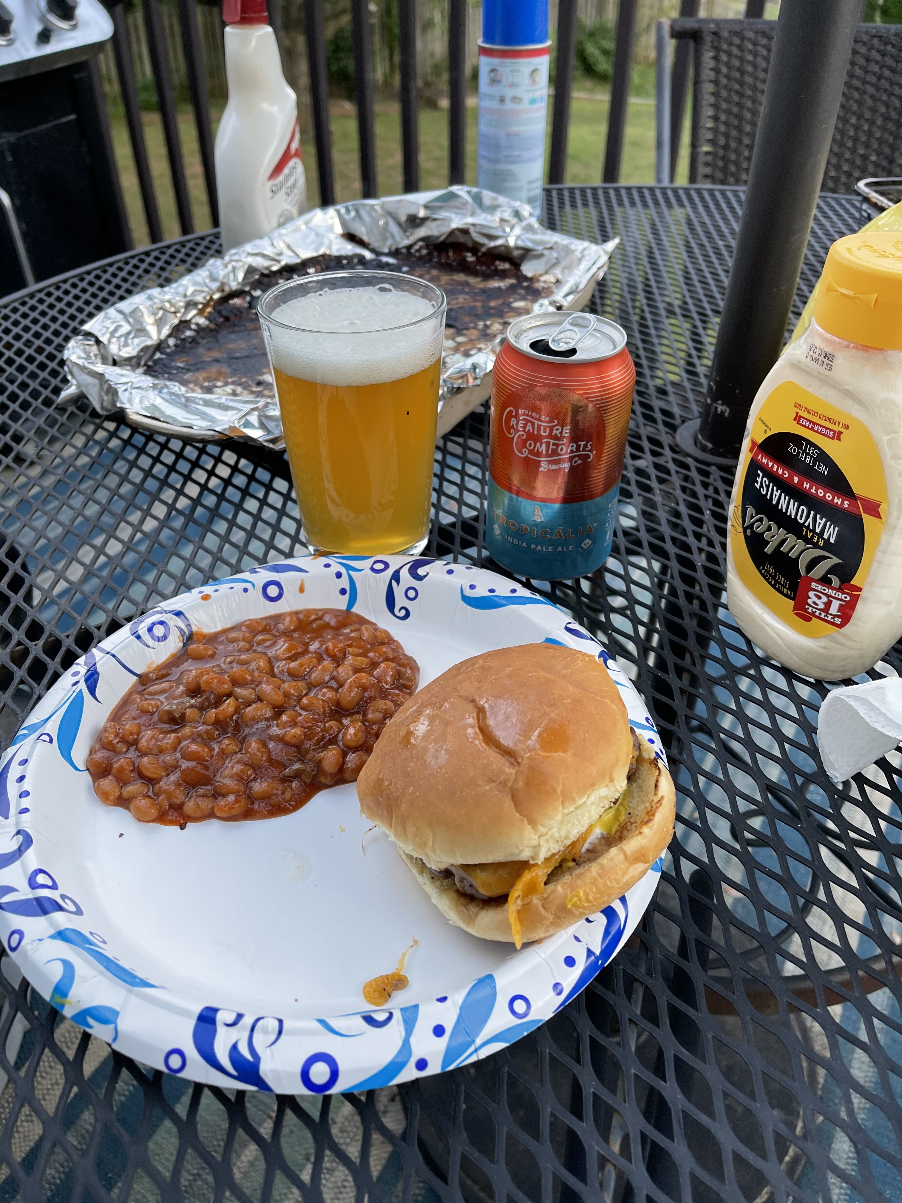 CC Tropicalia and a burger.jpg